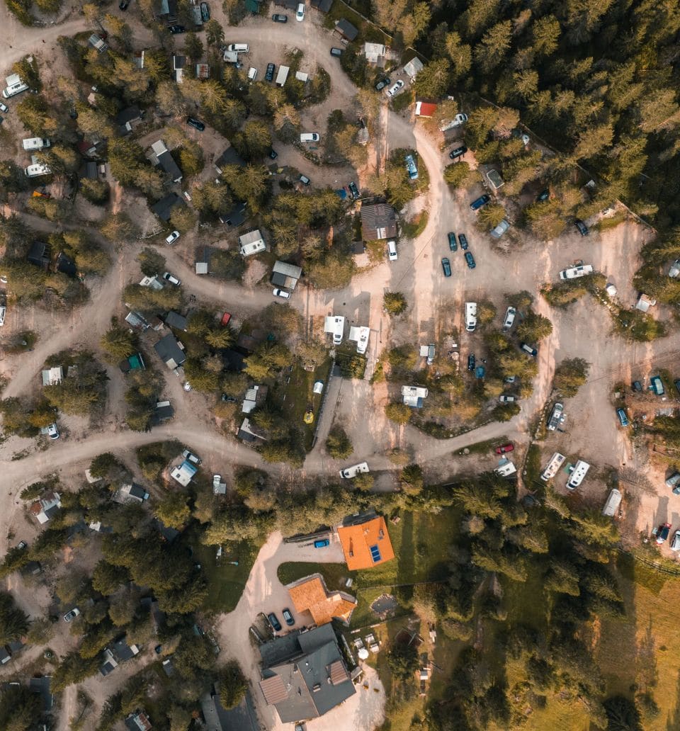 Camping with pitches in the Dolomites