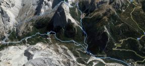 Camping Sass Dlacia - Lagazuoi lake fork